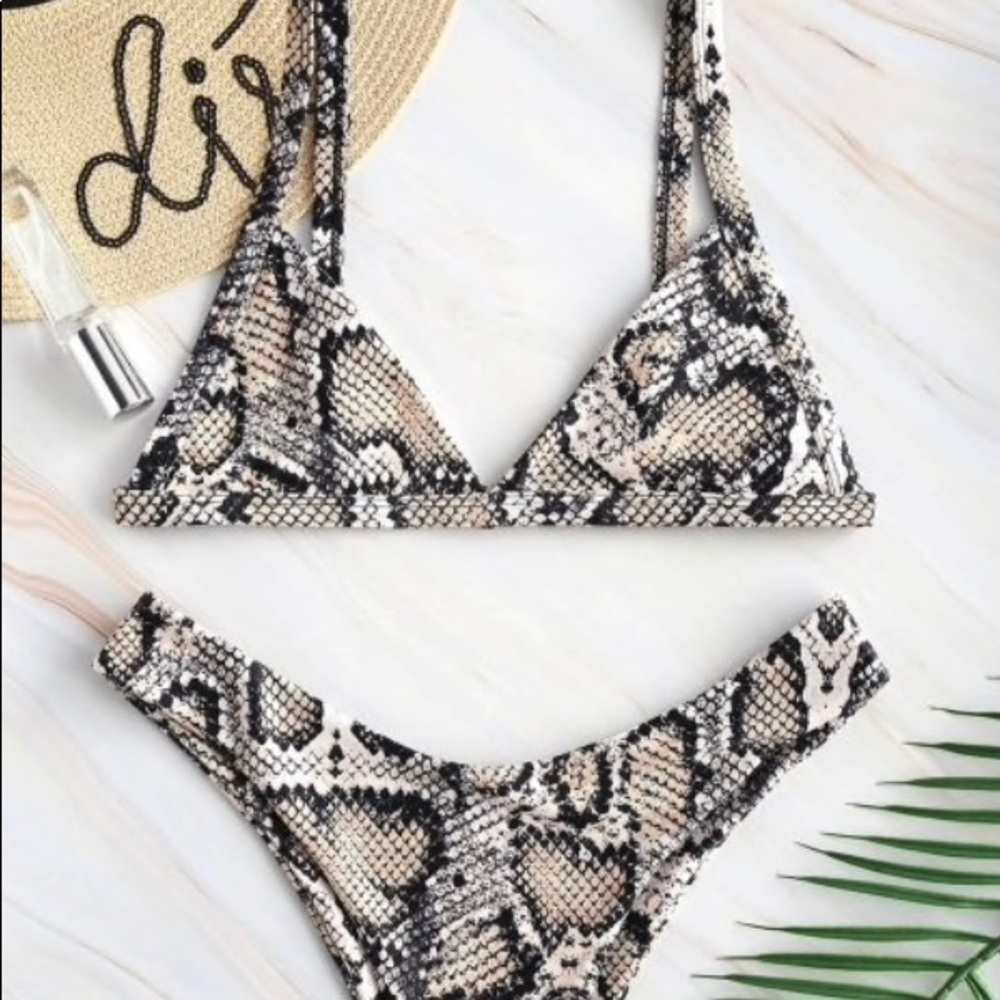 Snakeskin bikini